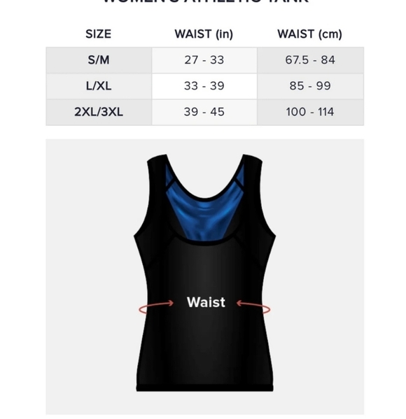 💚5/$25 Sweat Shaper Athletic Tank Black Workout Slimming Size Large XL - Picture 3 of 10